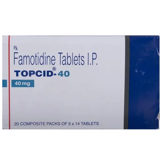 topcid 40mg tablet 14's